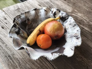 Exkluzívna autorská porcelánovo-kameninová misa – svetový unikát v organickej forme - Priemer 27 cm | Výška 9 cm